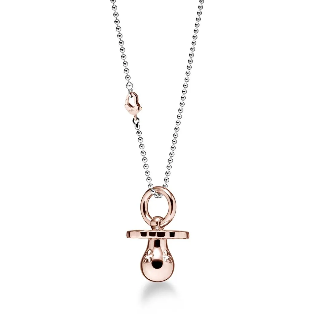 Ciondolo leBebe SNM002 Suonamore ciuccio argento placcato oro rosa