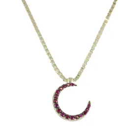 COLLIER IN ORO BIANCO E RUBINI